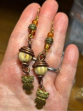 3/$25 Fall Inspired Owl Acorn Earrings